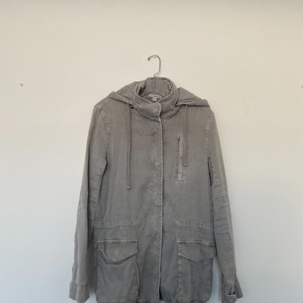 James Perse Linen Field Utility Jacket